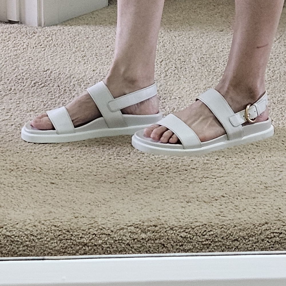 Gianvito Rossi Milano Leather Flat Sandals Size EU 39 US 8.5